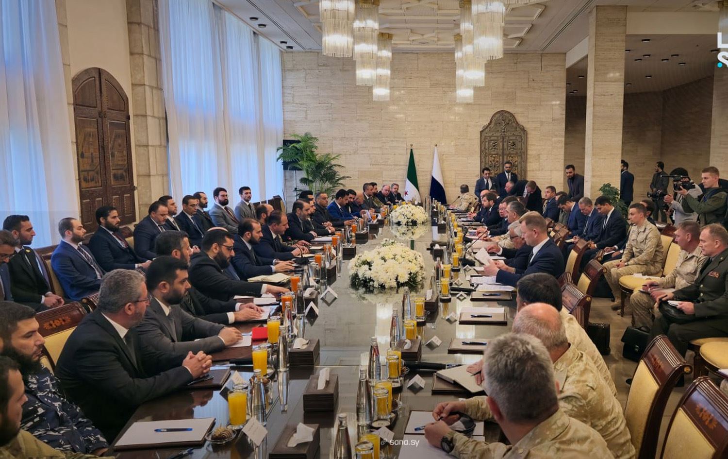 Hevdîtina heyeta Şam û Moskowê / Wêne: SANA