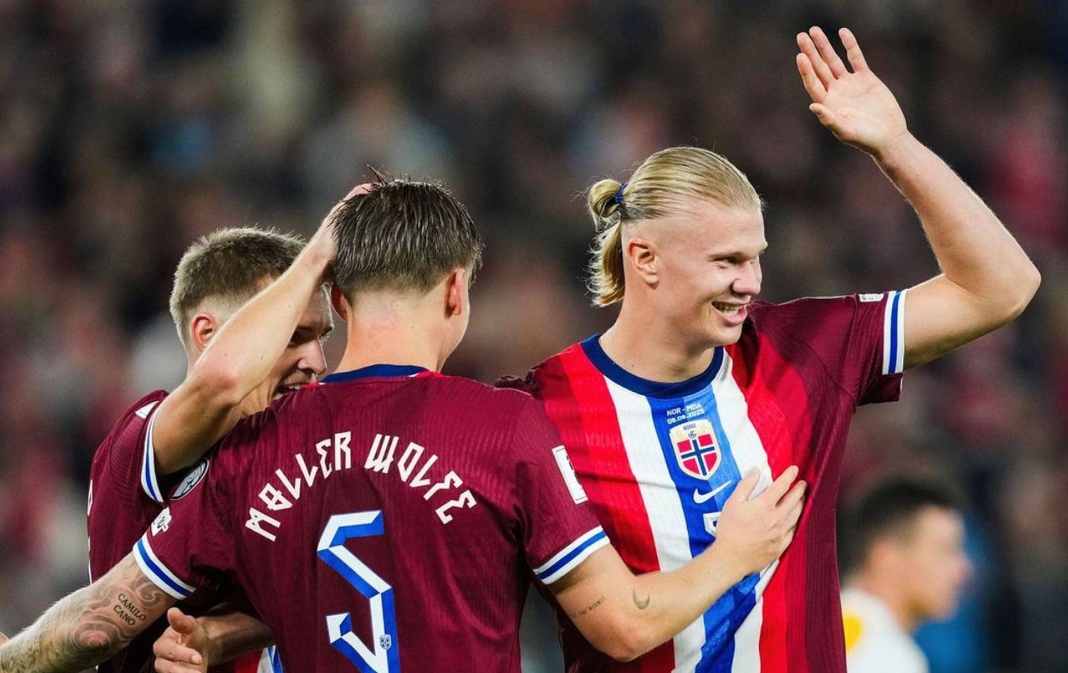 Kêfa Haaland û hevalên wî tê / Wêne: Ajans