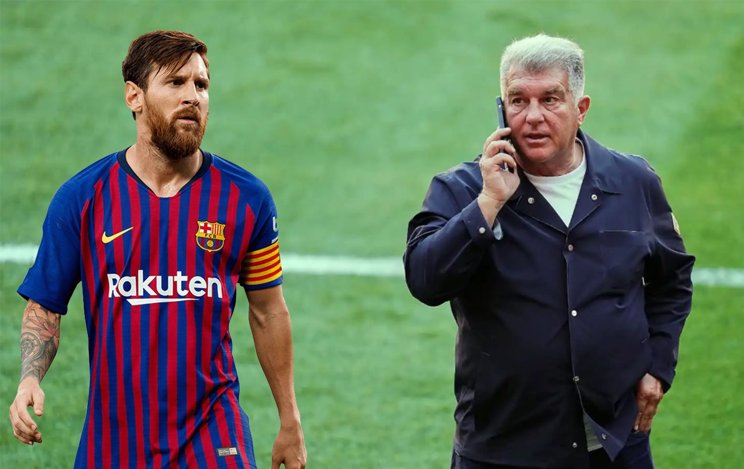 خوان لاپۆرتا و لیۆنێل مێسی