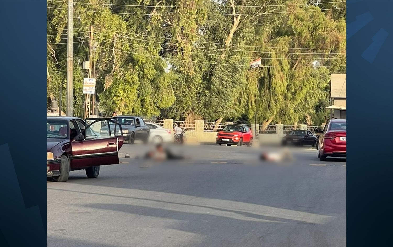 Termê kesên ku hatine kuştin û birîndar li ser cadeyê ne