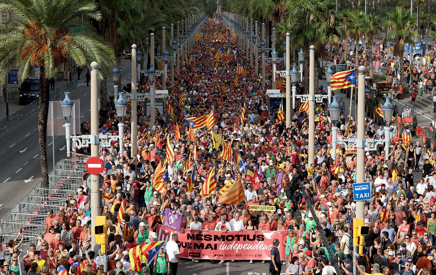 Nêzîkî 28 hezar xwenîşander daketin kolanan / Wêne: AFP