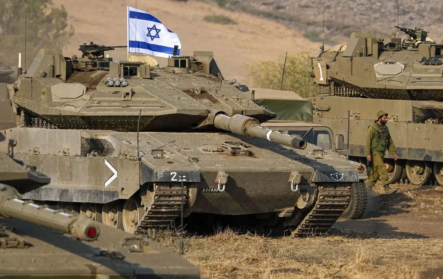 İsrail ordusuna ait bir tank - AFP