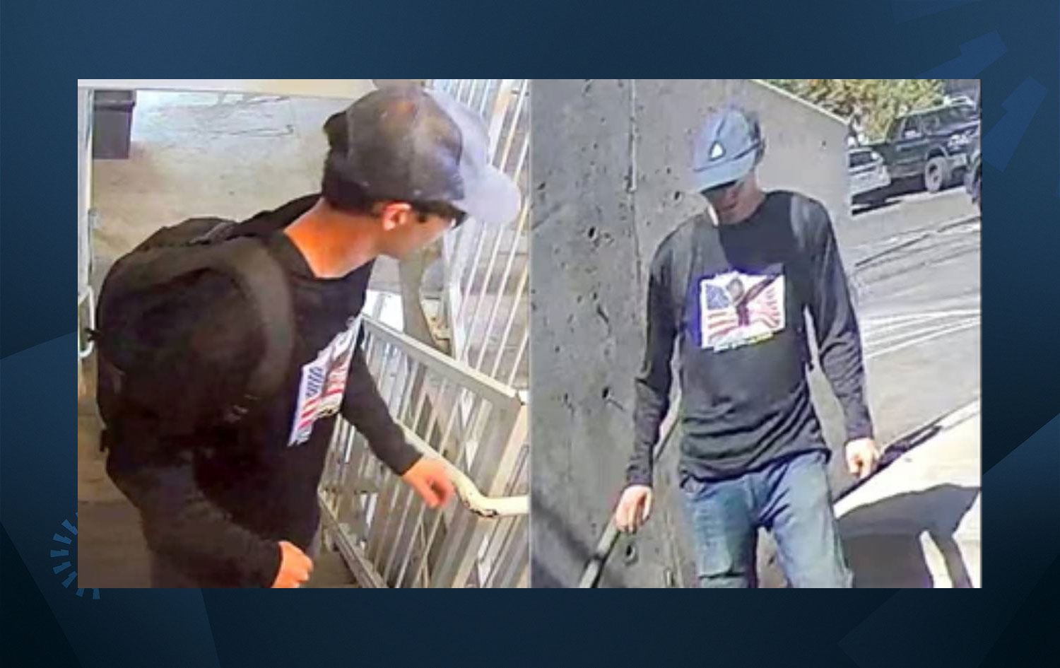 Katil zanlısı Tyler Robinson'un güvenlik kameralarına yansıyan anları. / Foto: Sosyal medya