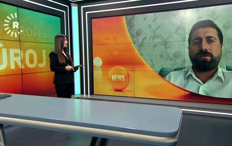Barij Celali, Rûdaw TV’de yayınlanan Nûroj bültenine konuk oldu.   