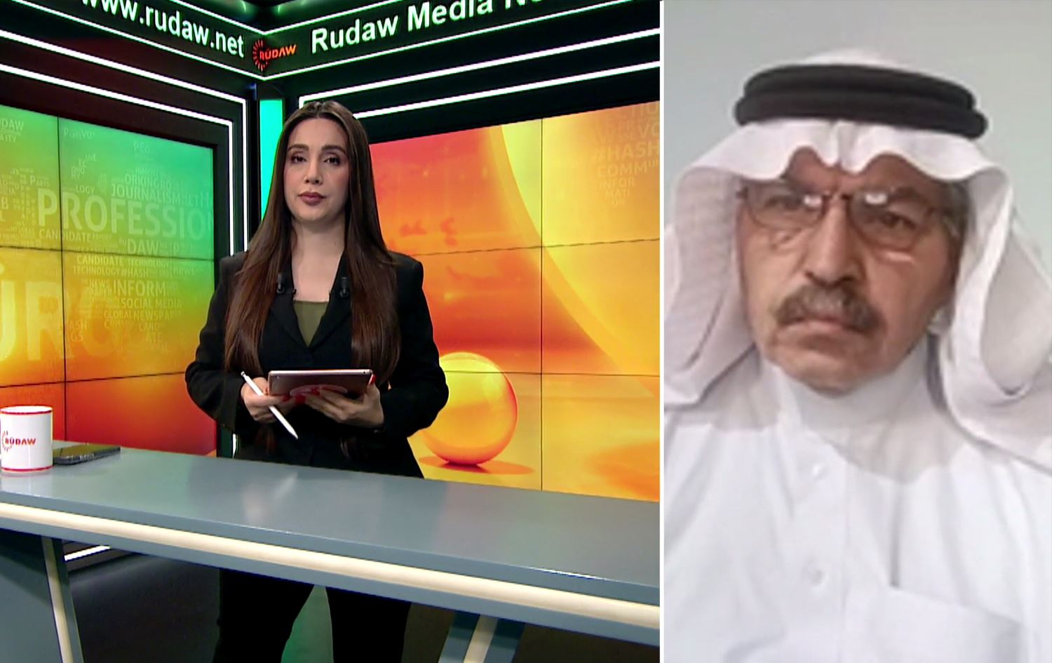 Şêx Ekrem Mehsûş bû mêvanê Nalîn Hesenê /Wêne: Rûdaw