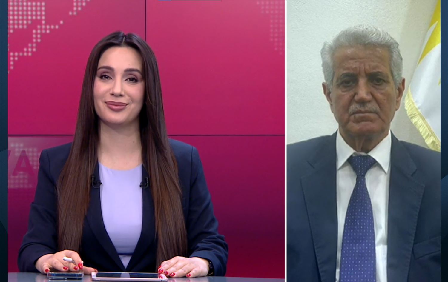 Serokê ENKSyê Mihemed Îsmaîl bû mêvanê Rûdawê / Wêne: Ji ber dîmenan, Rûdaw