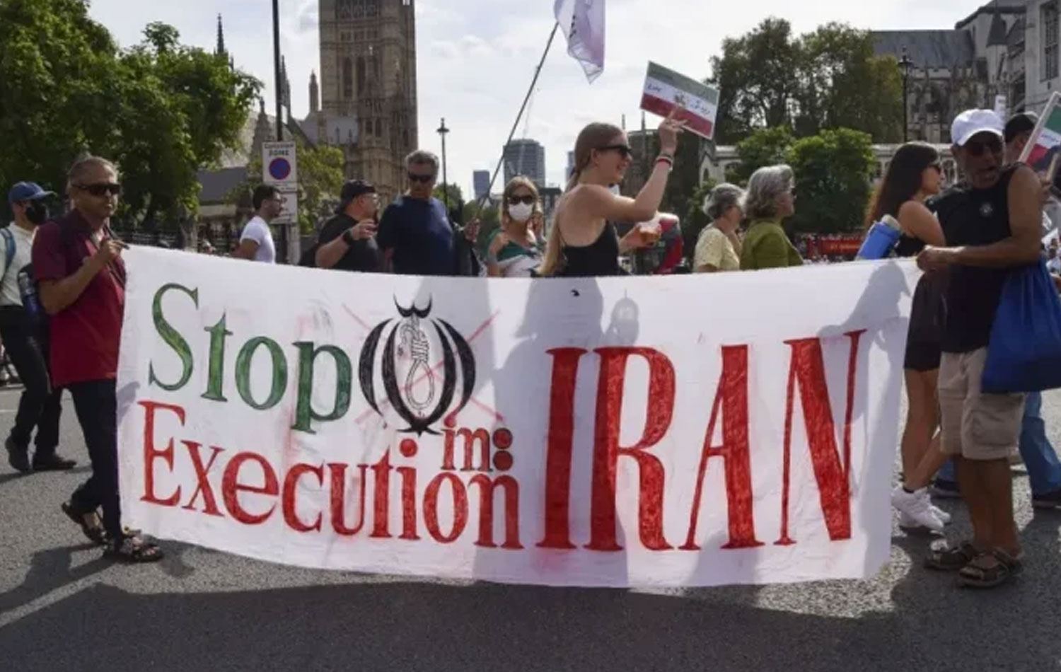 İran'da uygulanan idam cezalarına karşı düzenlenen eylemlerden bir kare. / Foto: Arşiv