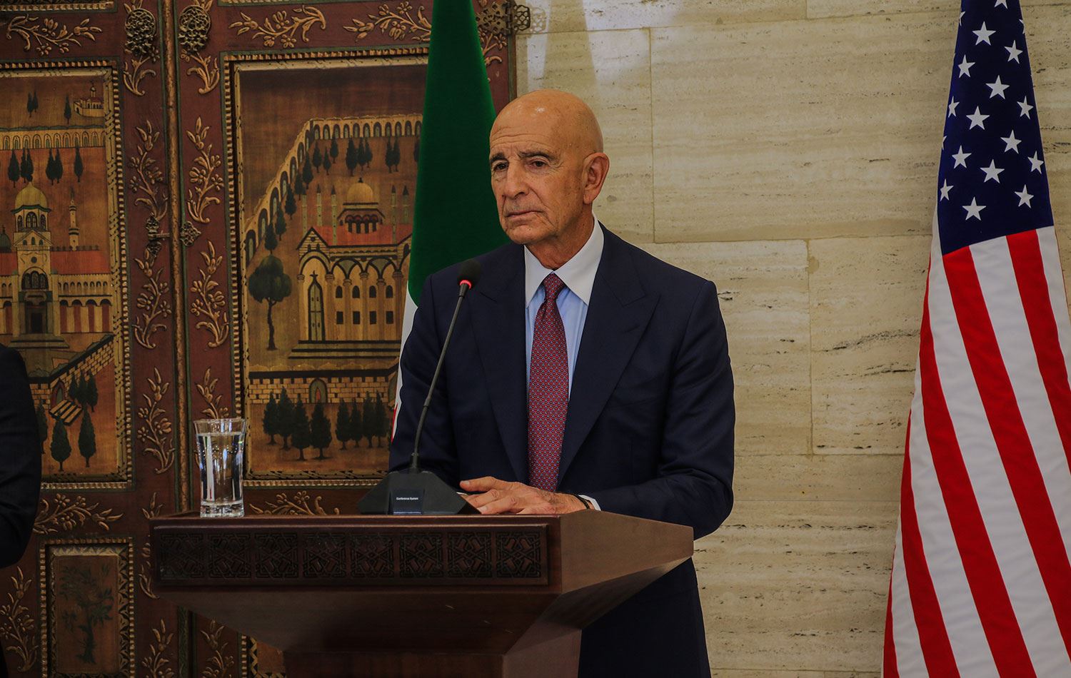 ABD'nin Suriye Özel Temsilcisi Thomas Barrack dün Şam'sa Süvayda için düzenlenen üçlü toplantıya katıldı. / Foto: AA