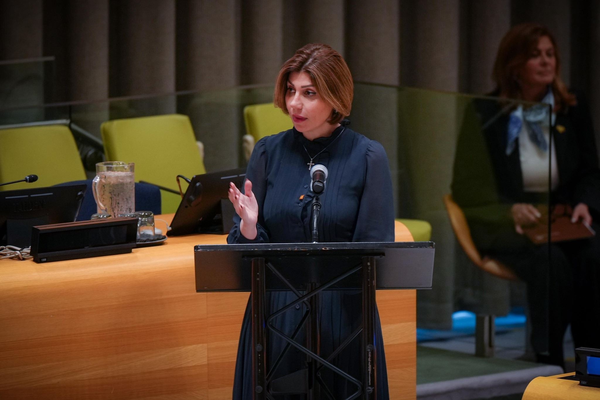 إيفان جابرو خلال إلقاء الكلمة 