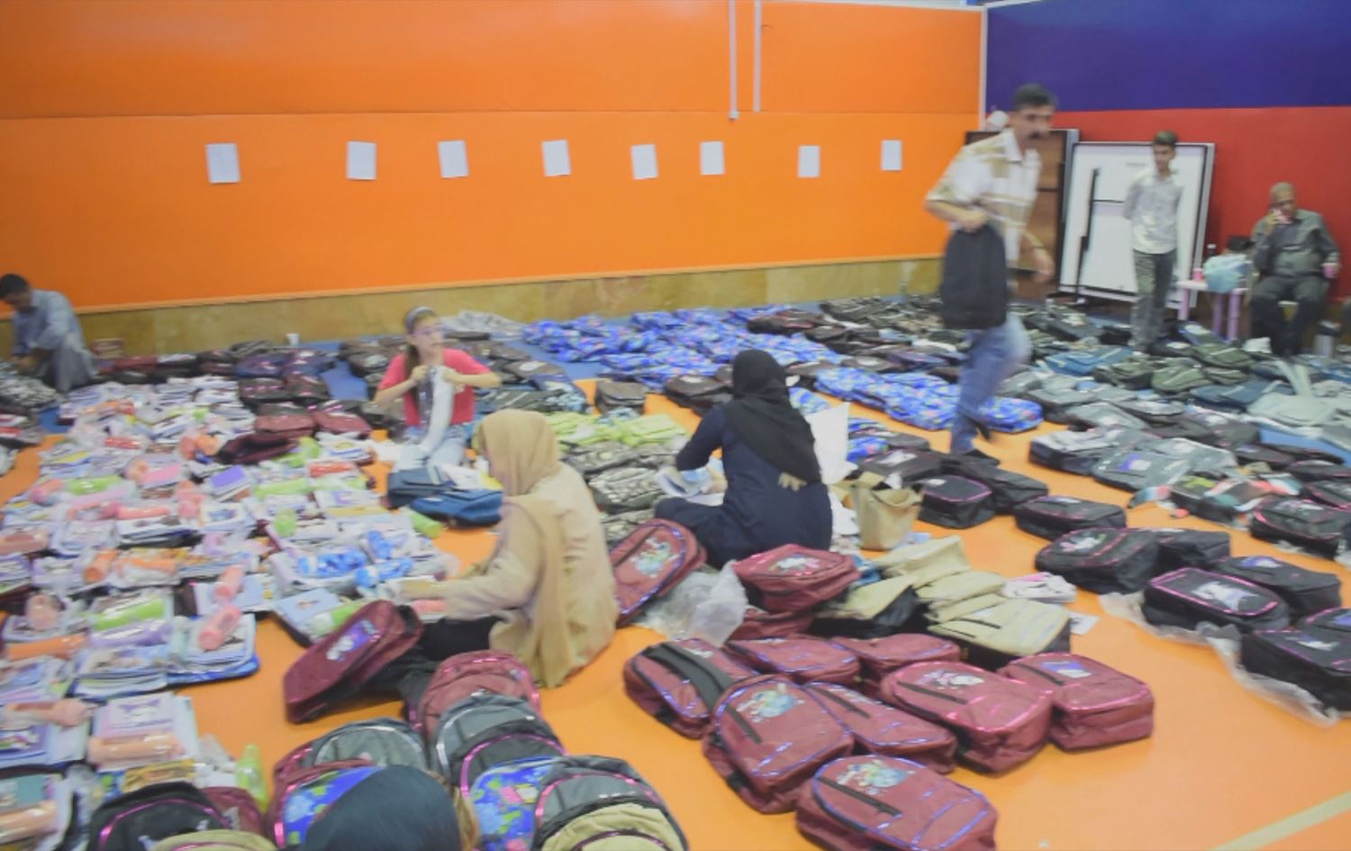 Alîkariyên ku hatine komkirin /Wêne: Ji vîdeoyê