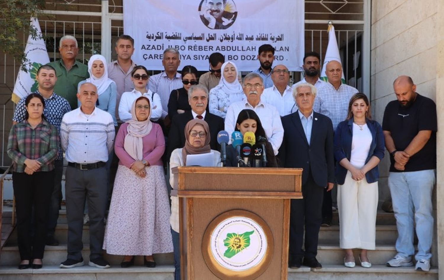 Daxuyaniya rêxistinên li Rojavayê Kurdistanê / Wêne: ANHA