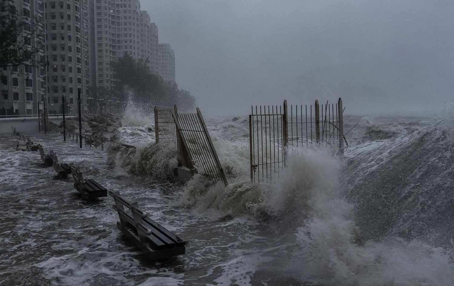 Bahoza Ragasayê gihişt Hong Kong / Wêne: AP
