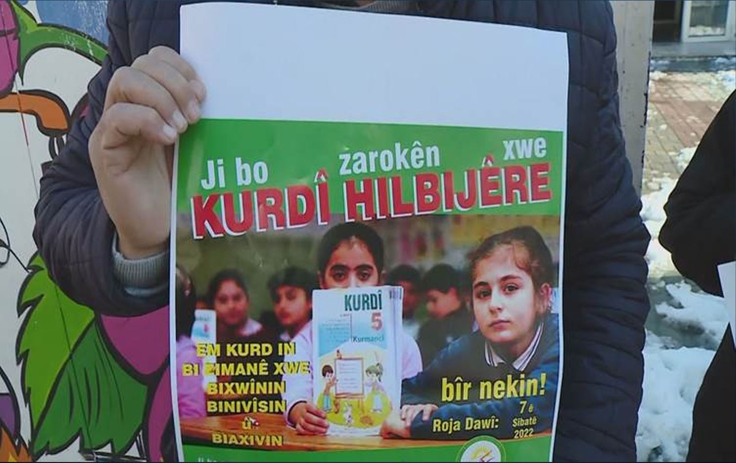 Kampanyaya ji bo dersa Kurdî / Wêne: Rûdaw