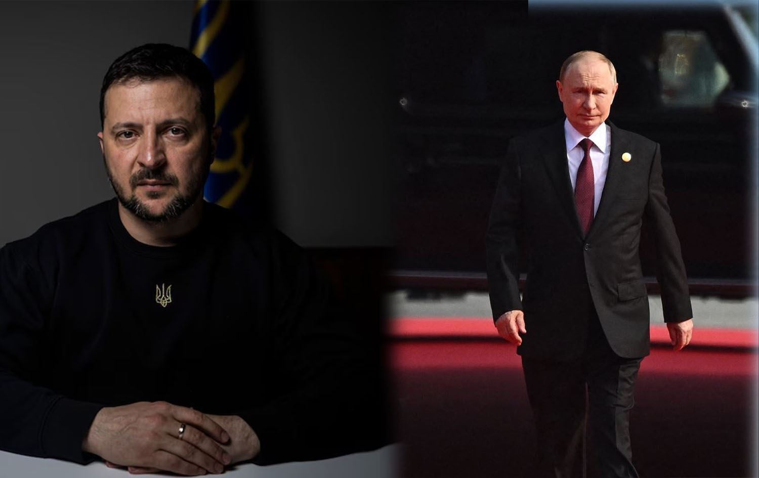 Ukrayna Devlet Başkanı Volodimir Zelenski ve Rusya Devlet Başkanı Putin