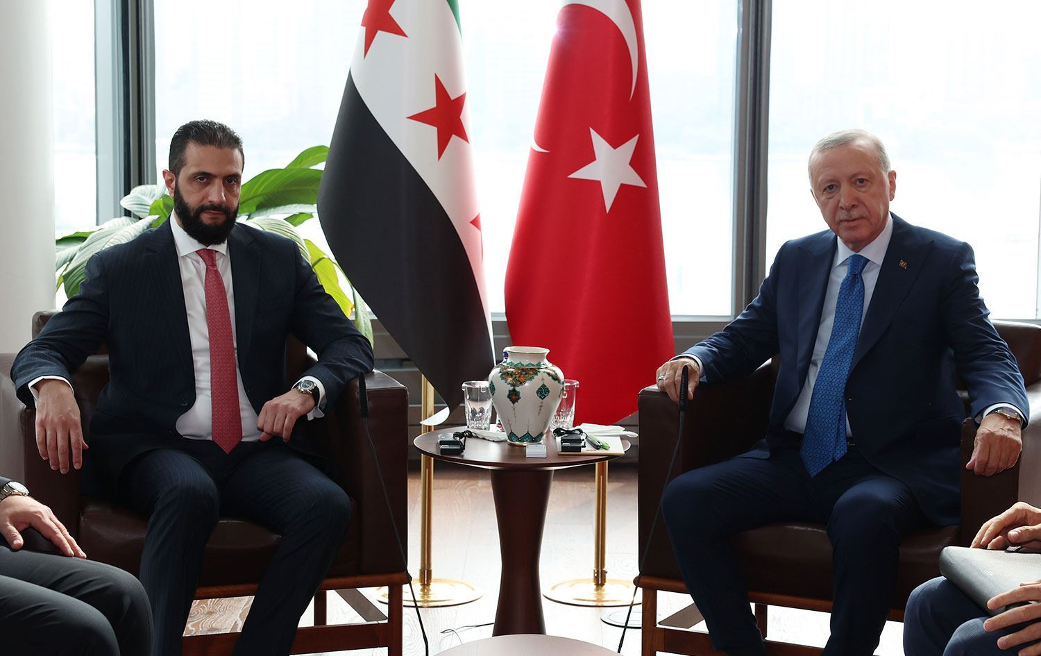 Erdogan û Şer li Mala Tirkan civiyan / Wêne: AA