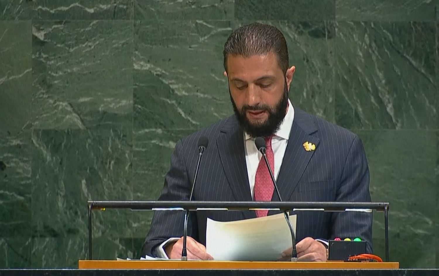 Ehmed Şer di Civîna 80yemîn a Konseya Giştî ya Neteweyên Yekbûyî de axivî