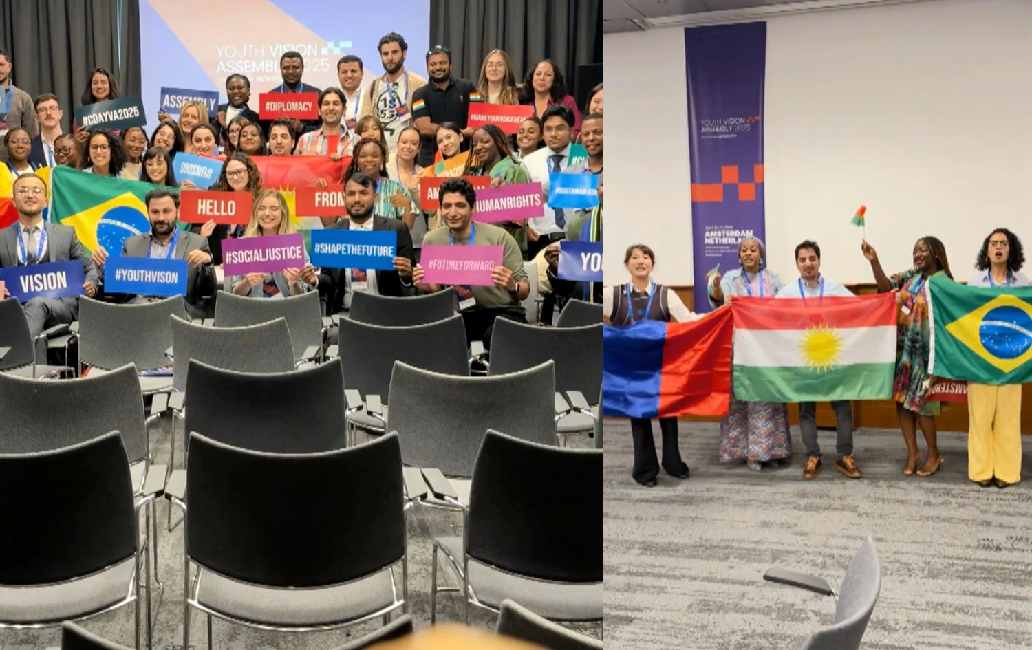 لە هۆڵەندا چوار گەنجی کورد بەشدارییان لە کۆنفرانسی ئەنجوومەنی دیدگای گەنجاندا کرد