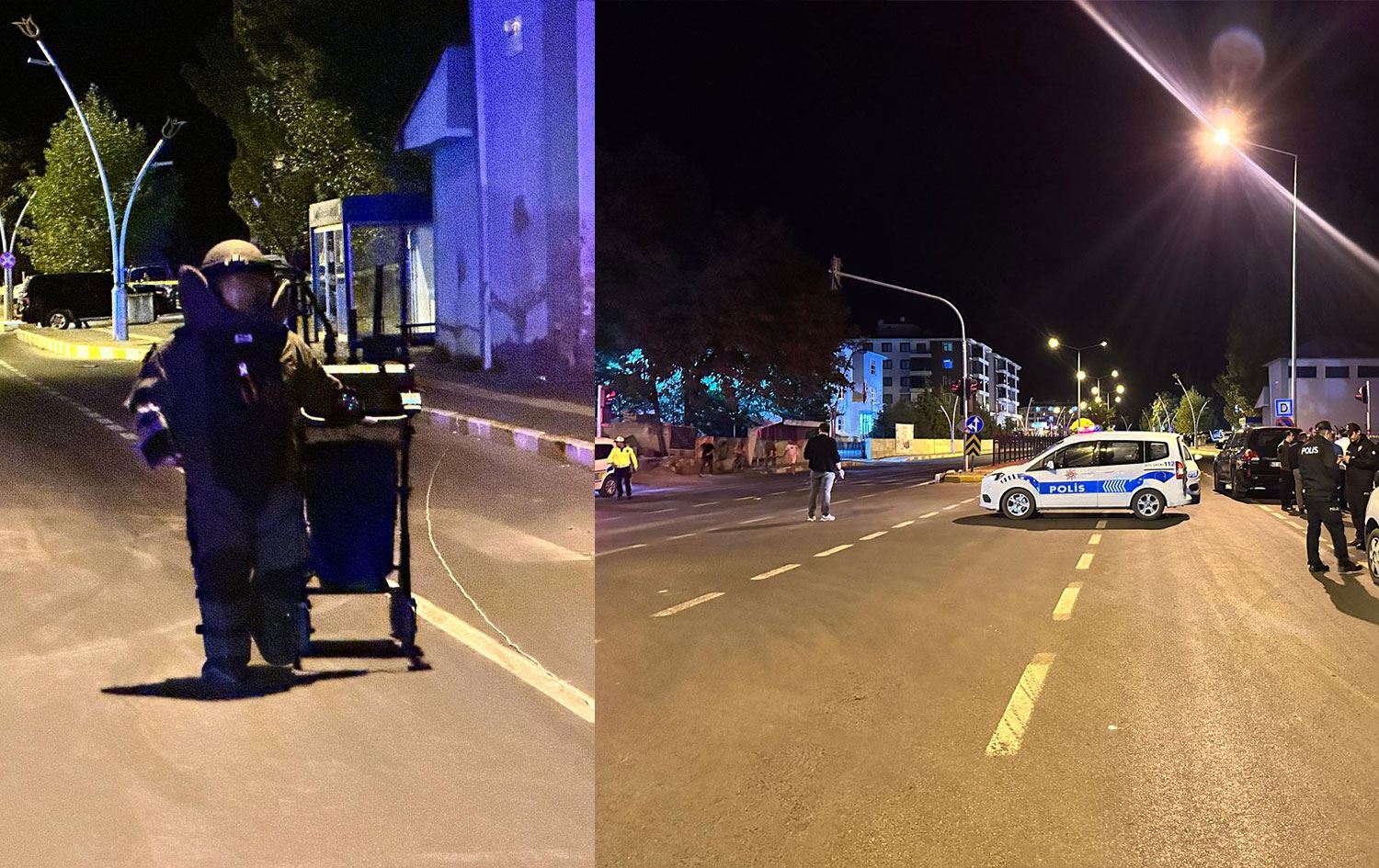 Dersim'de bomba paniği: Yol kapatıldı, çanta patlatıldı