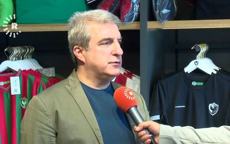 Serokê Amedsporê Burç Baysal/Wêne: Rûdaw