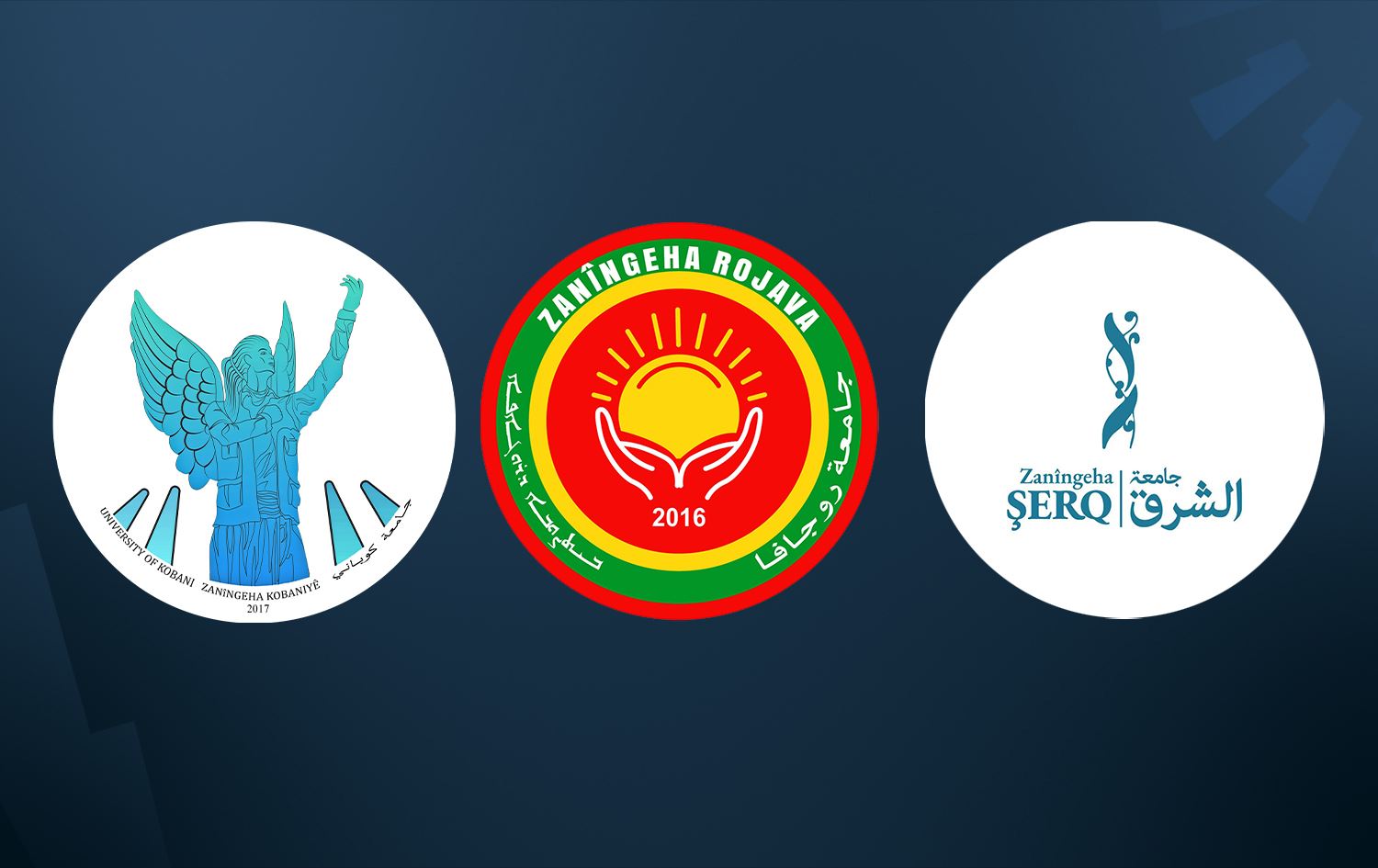 Logoyên zanîngehên Kobanî, Rojava û El Şerqê / Wêne: Rûdaw Grafîk