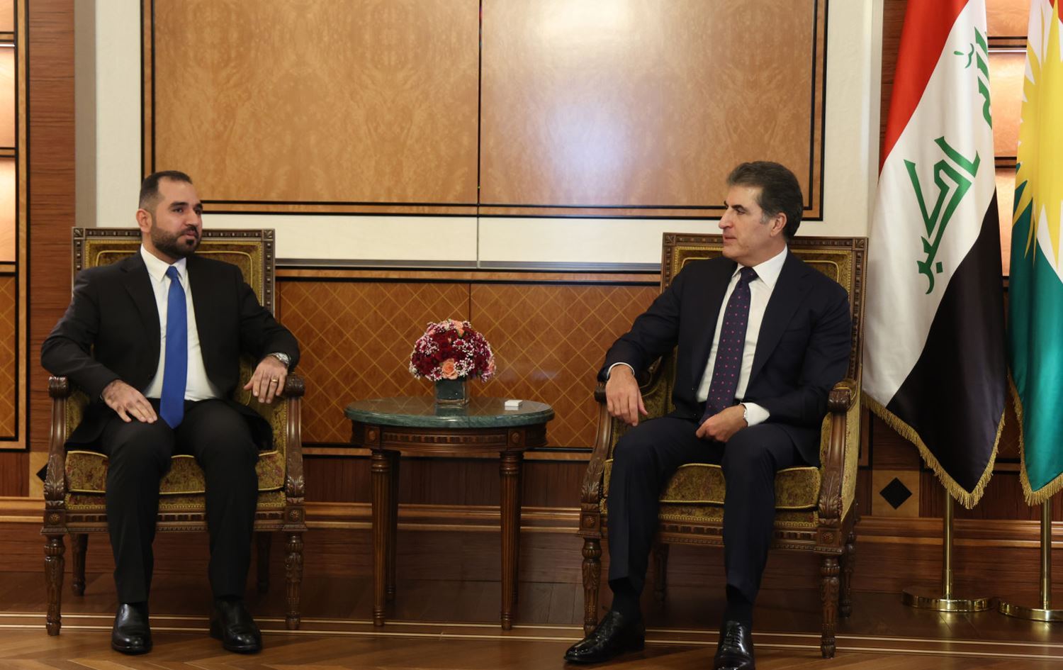 Dr. Ramî Cûzêf Axacan û Nêçîrvan Barzanî /Wêne: Serokatiya Herêma Kurdistanê