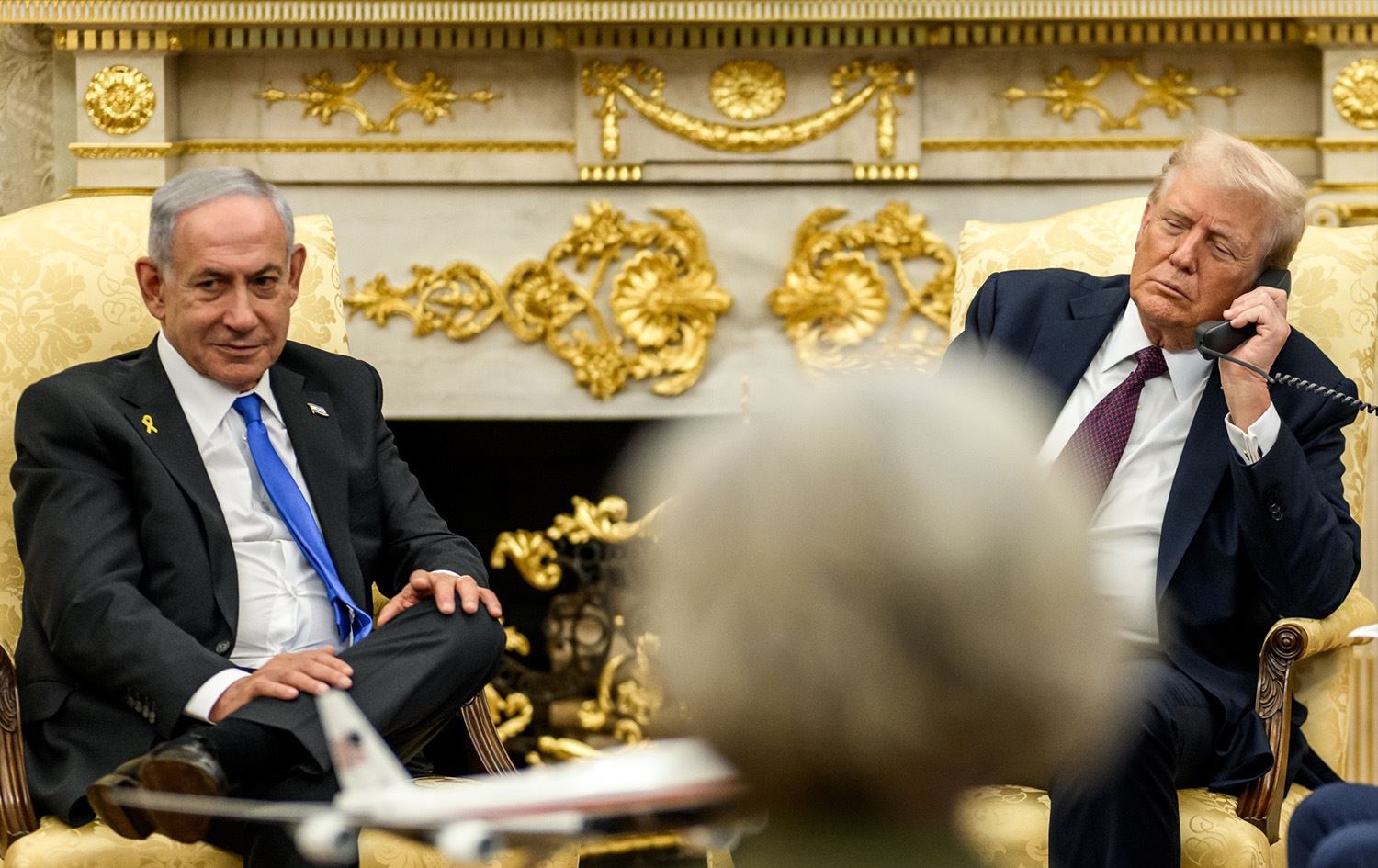 Civîna Donald Trump û Benjamin Netanyahu\ Wêne: AFP