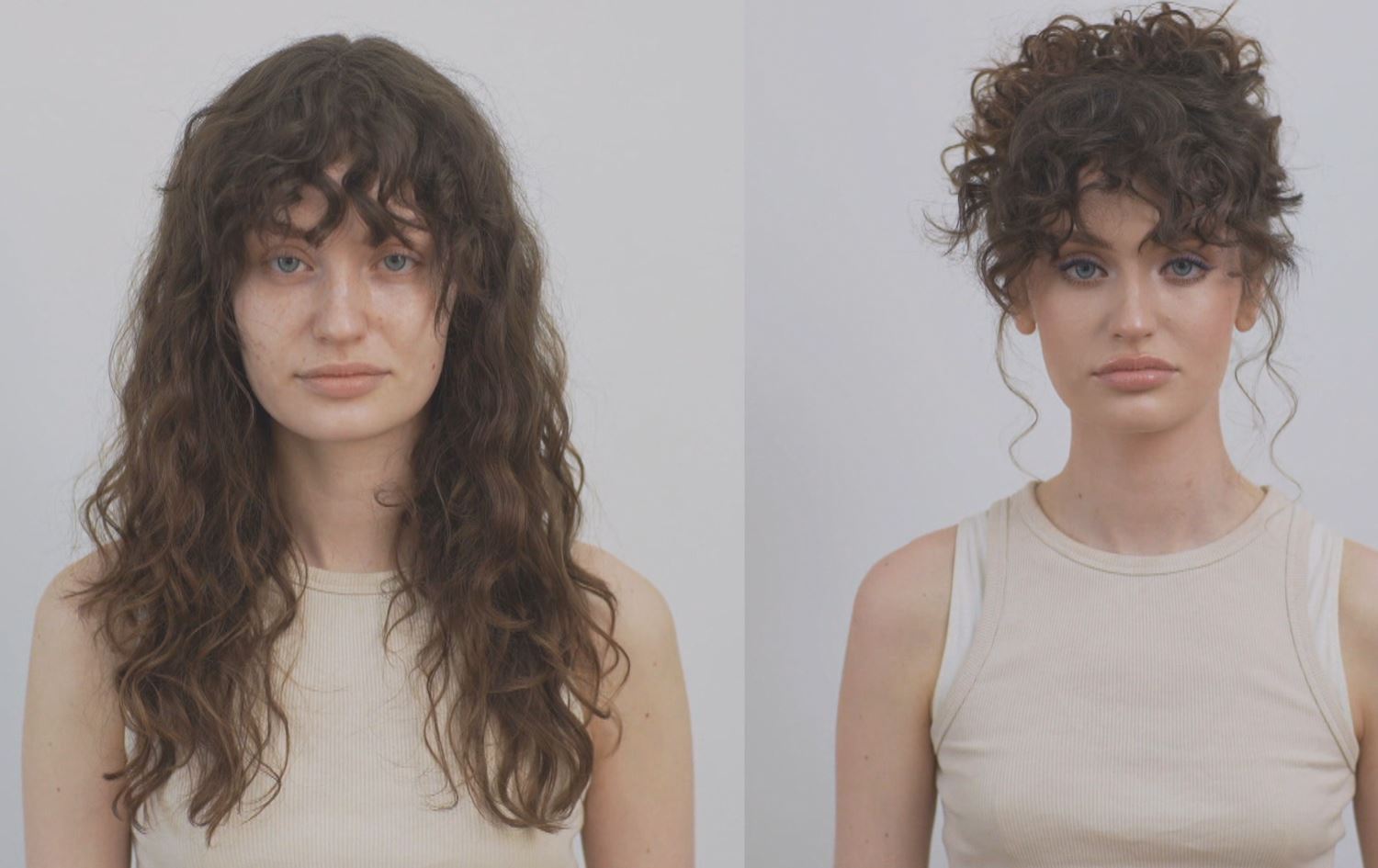 Jineke ku makyaj nekiriye û makyajeke zêde li rûyê xwe daye