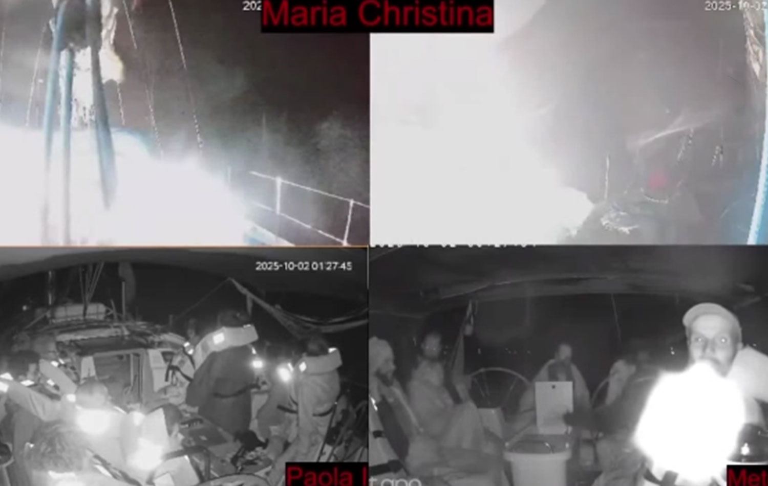 İsrail'in Küresel Sumud Filosu'na saldırısı devam ediyor. / Video alıntısı / AA