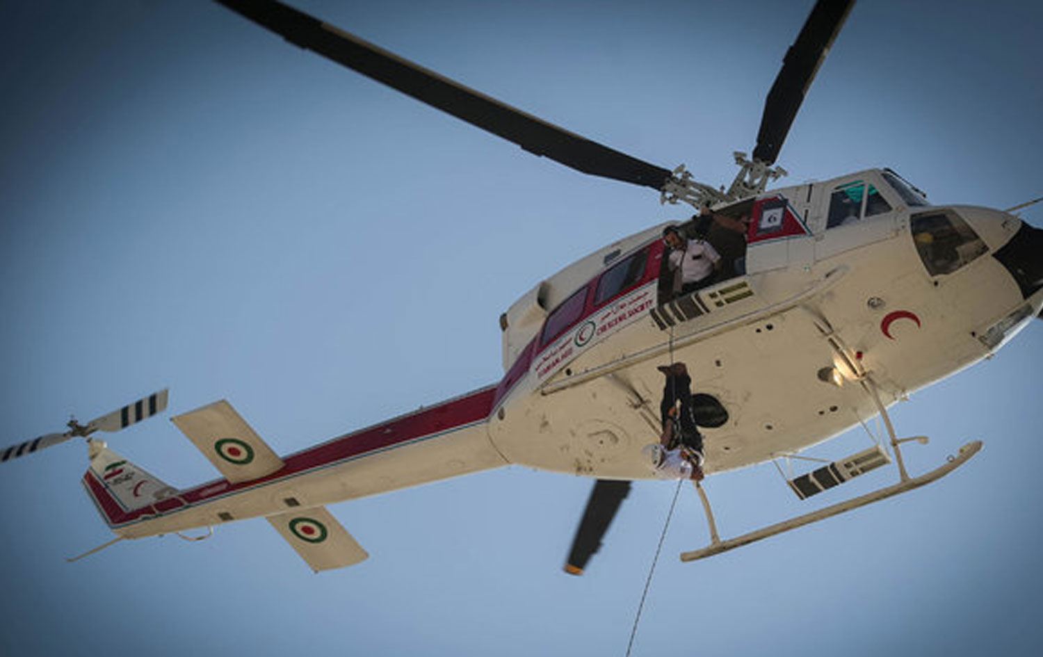 Helîkoptereke Heyva Sor a Îranê / Wêne: MEHR