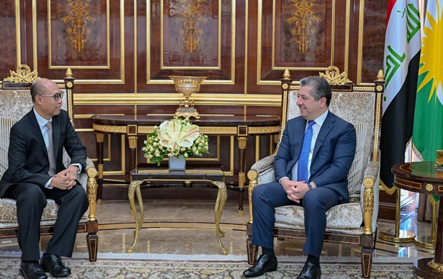 مەسرور بارزانی پێشوازی لە باڵیۆزی نوێی ئیندۆنیزیا دەکات