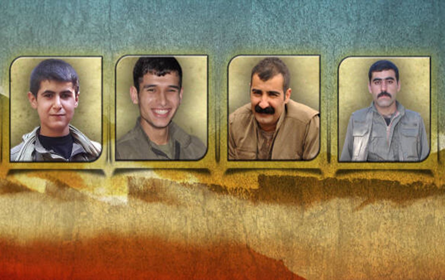 Ji aliyê çepê ve Demhat Feraşîn, Kendal Aras û Jîrwan Mahabad / Wêne: ANF