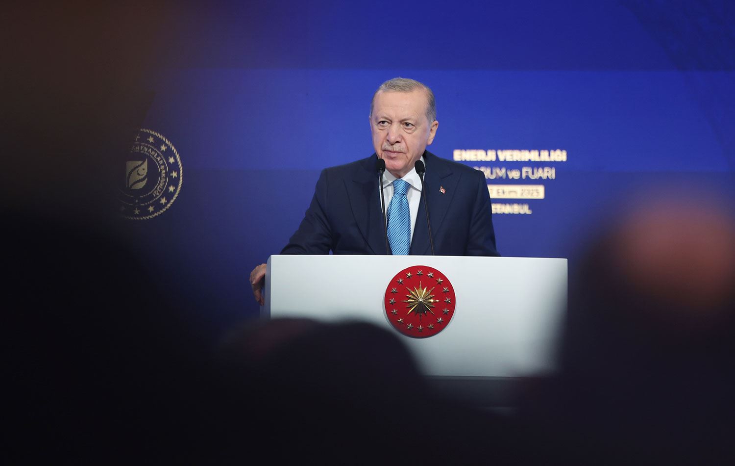 Erdoğan, İstanbul Kongre Merkezi’nde gerçekleştirilen 11. Enerji Verimliliği Forum ve Fuarı’na katılarak konuşma yaptı. / AA