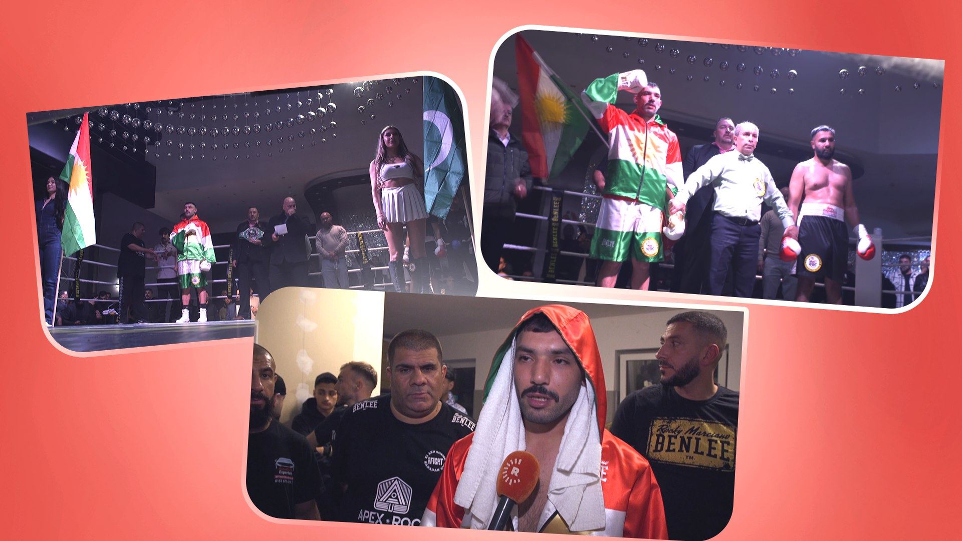 ڤیدیۆ؛ کوردێکی ئێزدی لە ئەڵمانیا بە ئاڵای کوردستانەوە بووە پاڵەوان