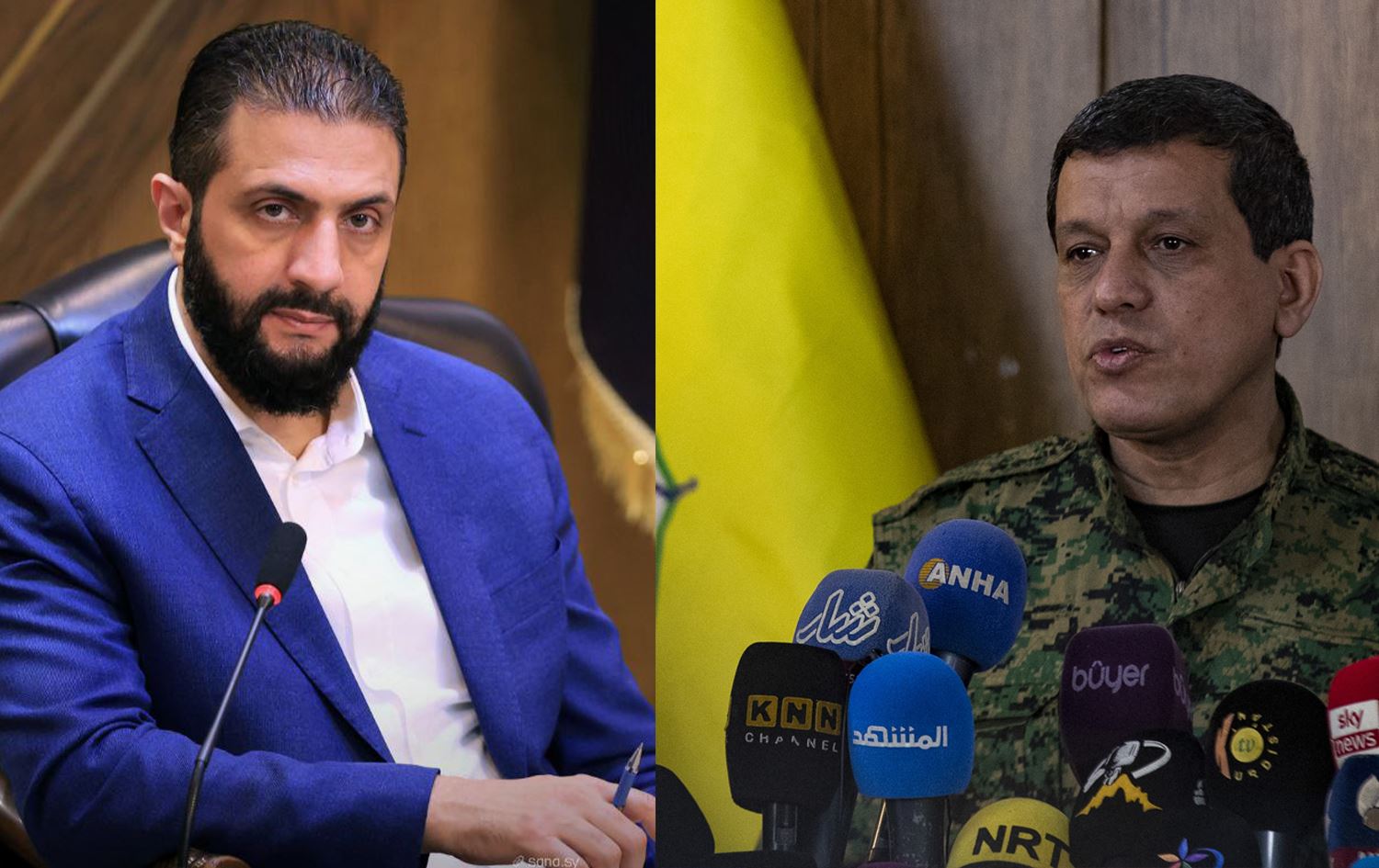 Top Rojava delegation arrives in Damascus for talks with Sharaa