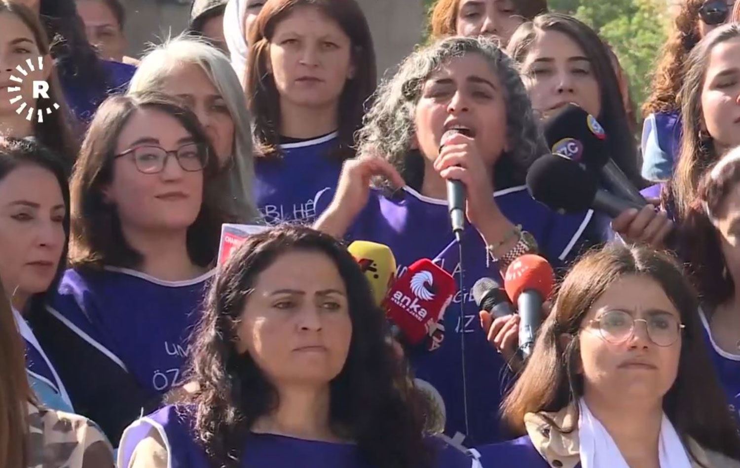 Diyarbakır’dan Ankara’ya yürüyen kadınlar çağrıda bulundu. / Foto: Video alıntısı