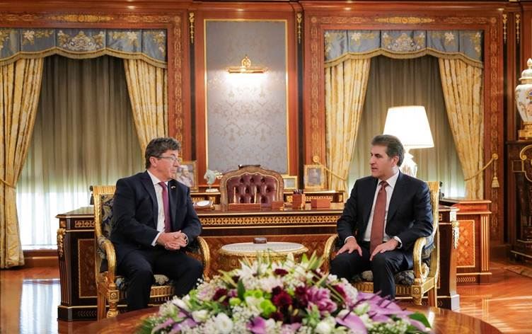 Nêçîrvan Barzanî, Christopher Boehm qebûl kir / Wêne: Serokatiya Herêma Kurdistanê