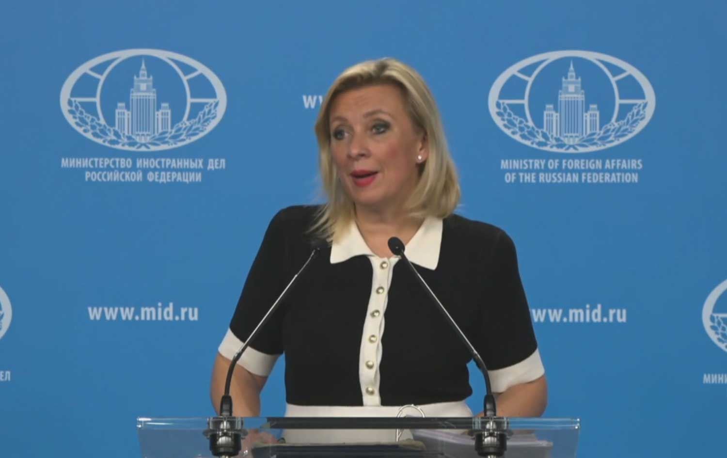 Berdevka Wezareta Karên Derve ya Rûsyayê Maria Zakharova / Wêne: Rûdaw