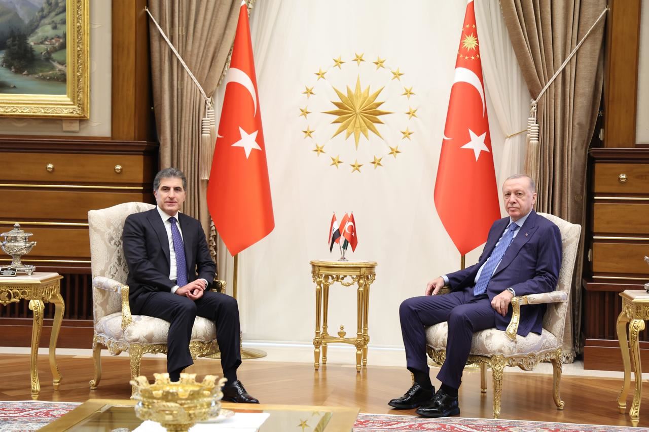 Erdogan receives President Barzani in Ankara