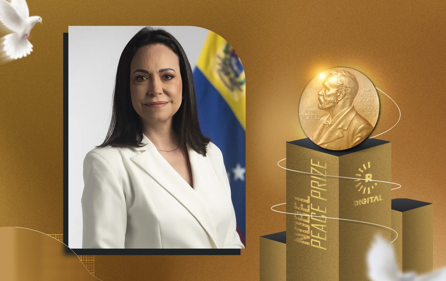 María Corina Machado\ Wêne: Rûdaw Grafîk