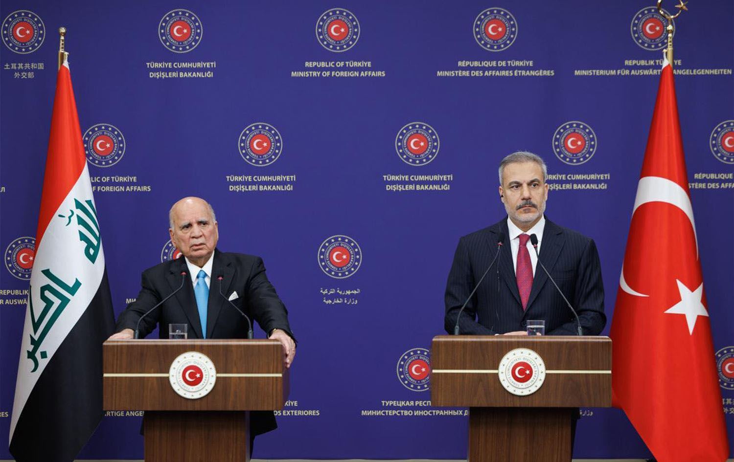 Iraqi, Turkish FMs hail restarted Kurdish oil exports as boost to ties