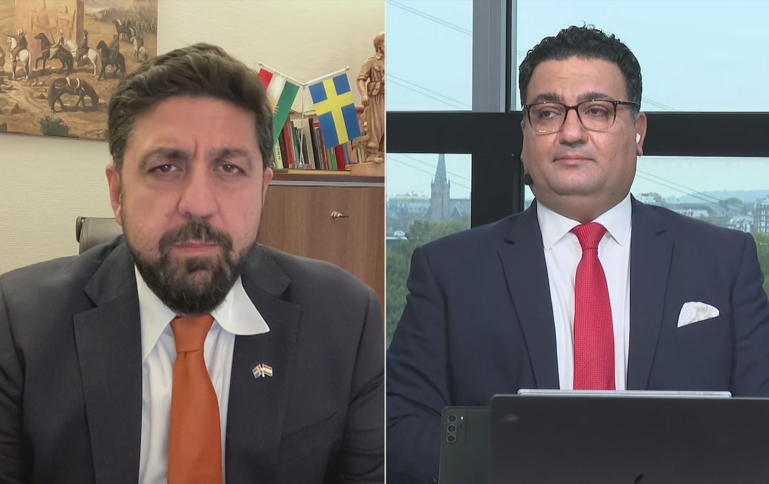 Şoriş Qadir û Hêmin Ebdullah\ Wêne: Rûdaw