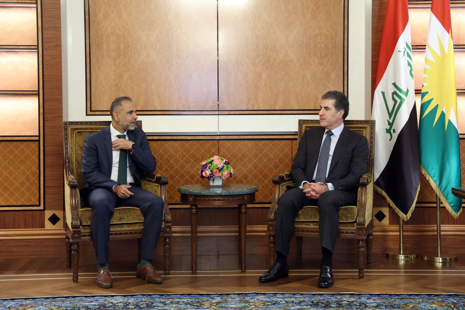 President Nechirvan Barzani receives UK ambassador in Erbil