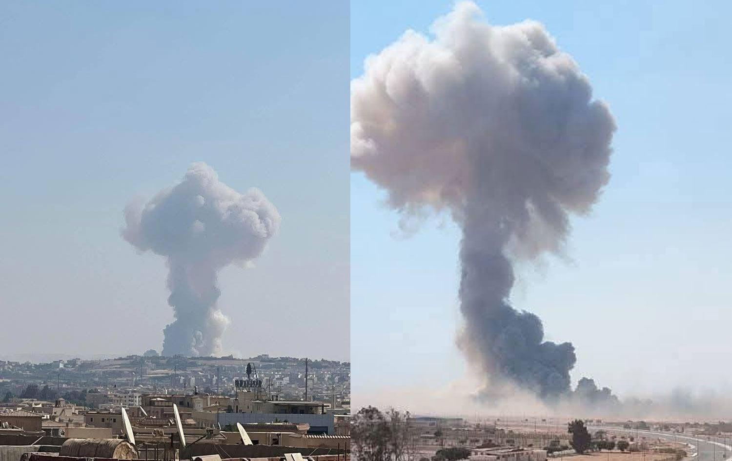 Dîmenên teqînê / Wêne: Ajans