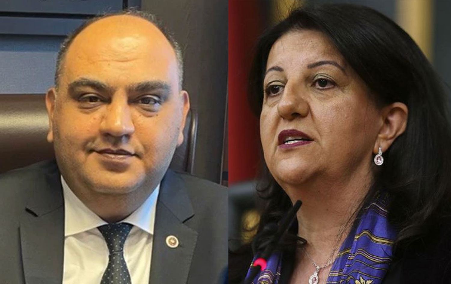 İYİ Parti Antep Milletvekili Mehmet Mustafa Gürban ve DEM Parti Van Milletvekili Pervin Buldan