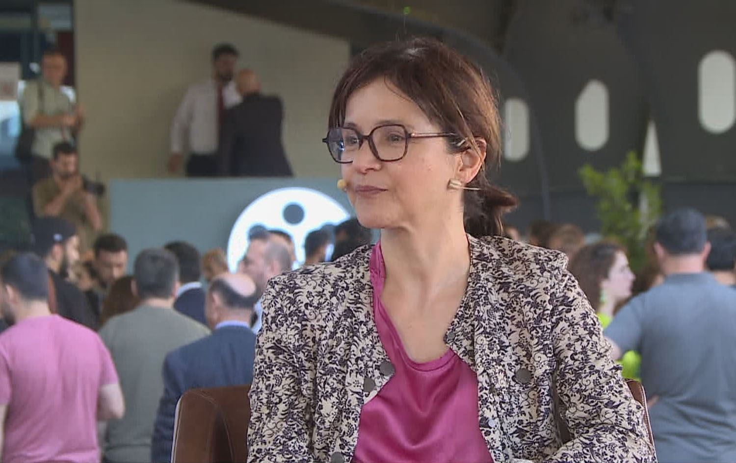German-Kurdish filmmaker Ayse Polat, in an interview with Rudaw at the Fifth Slemani International Film Festival on October 15, 2025. Photo: screengrab/Rudaw