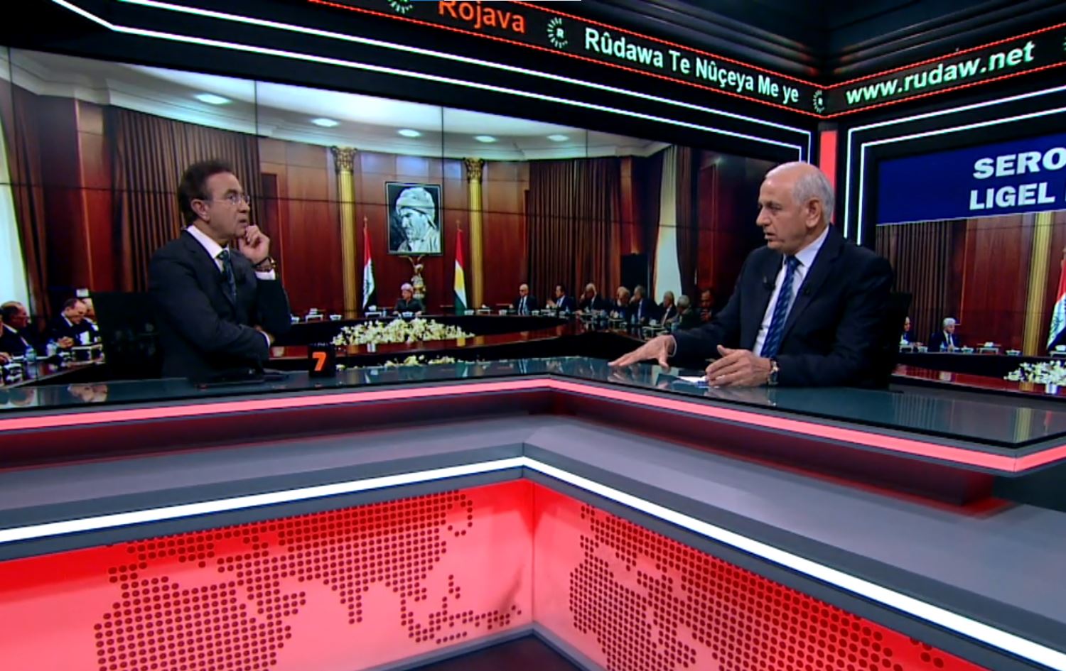 Silêman Oso bû mêvanê Rûdawê / Wêne: Ji ber dîmenan, Rûdaw