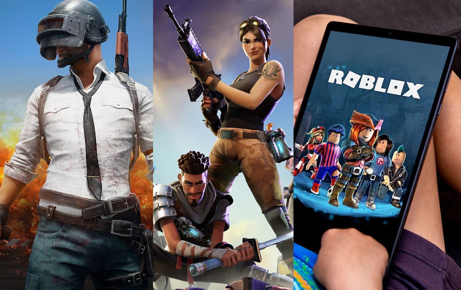PUBG, Fortnite û Roblox / Wêne: Rûdaw Grafîk