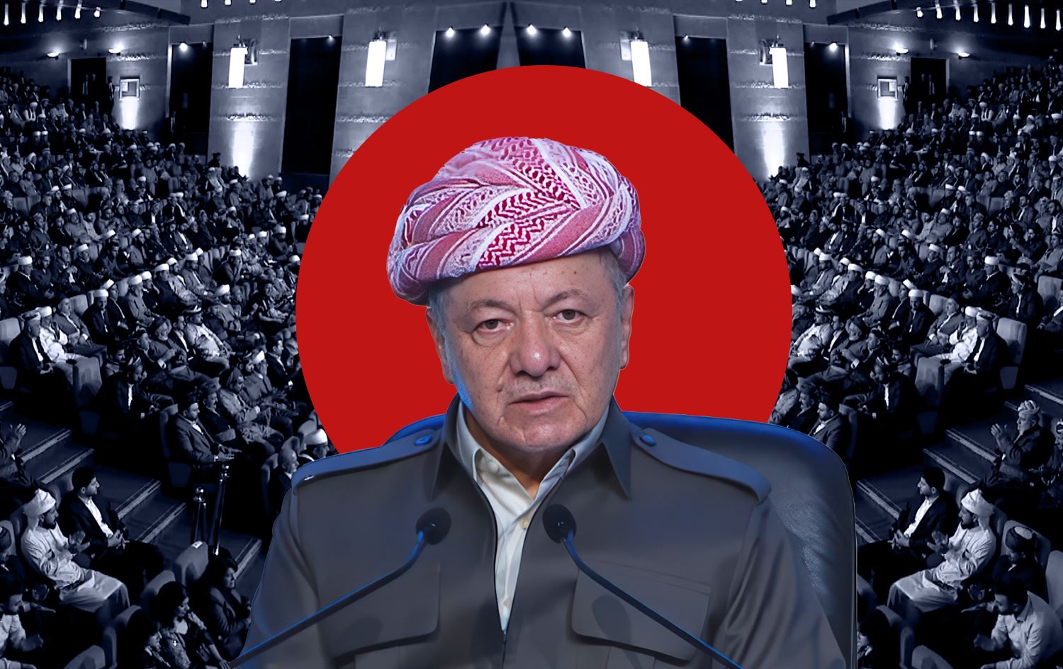 Serok Mesûd Barzanî / Wêne: Rûdaw Grafîk