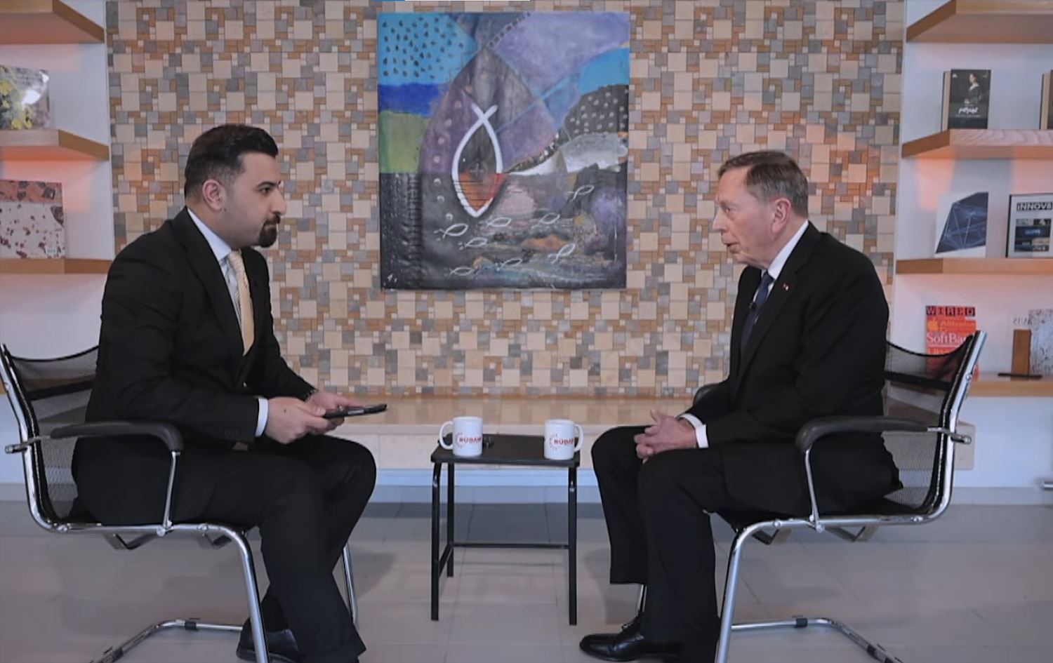David Petraeus bû mêvanê Rûdawê / Wêne: Ji ber dîmenan, Rûdaw