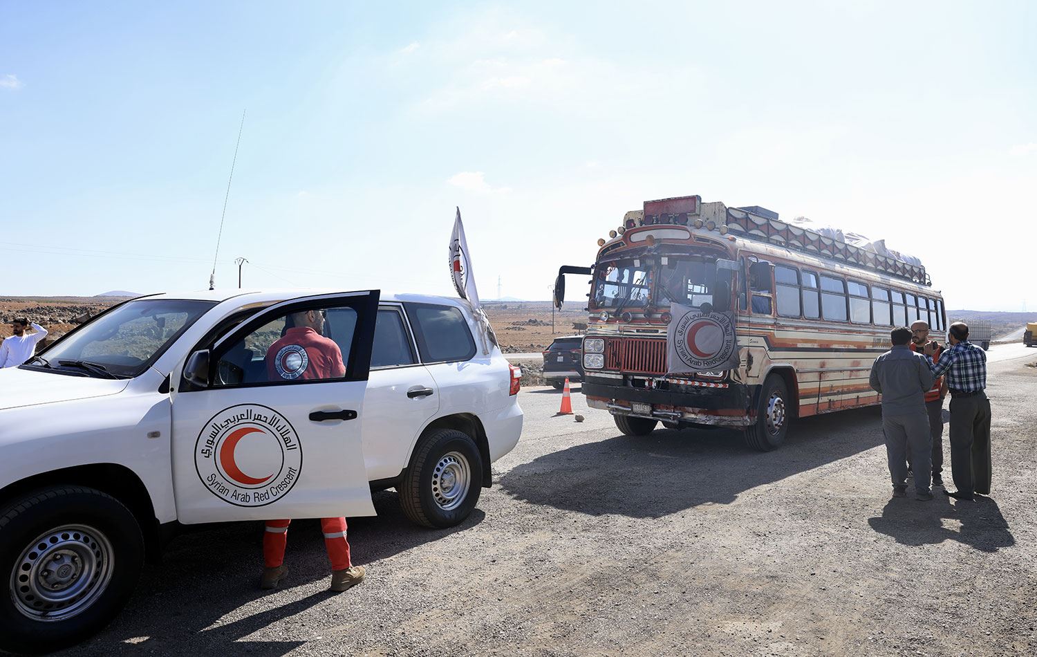 Süveyda’da Dürzi silahlı gruplarla Arap aşiretleri arasında esir takası yapıldı. / Foto: AA